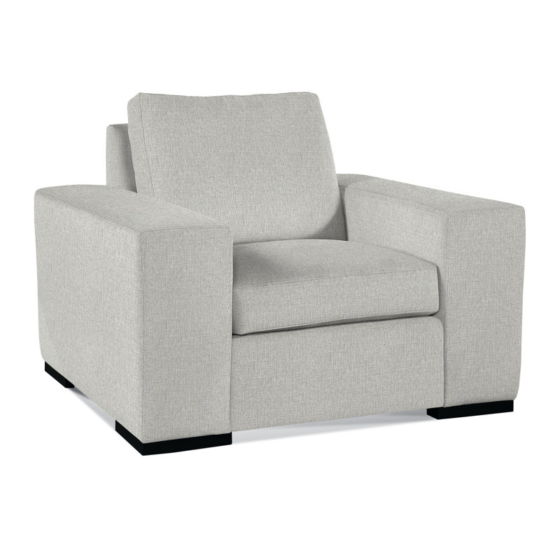 Memphis Armchair, Black, Elite Dove Linen