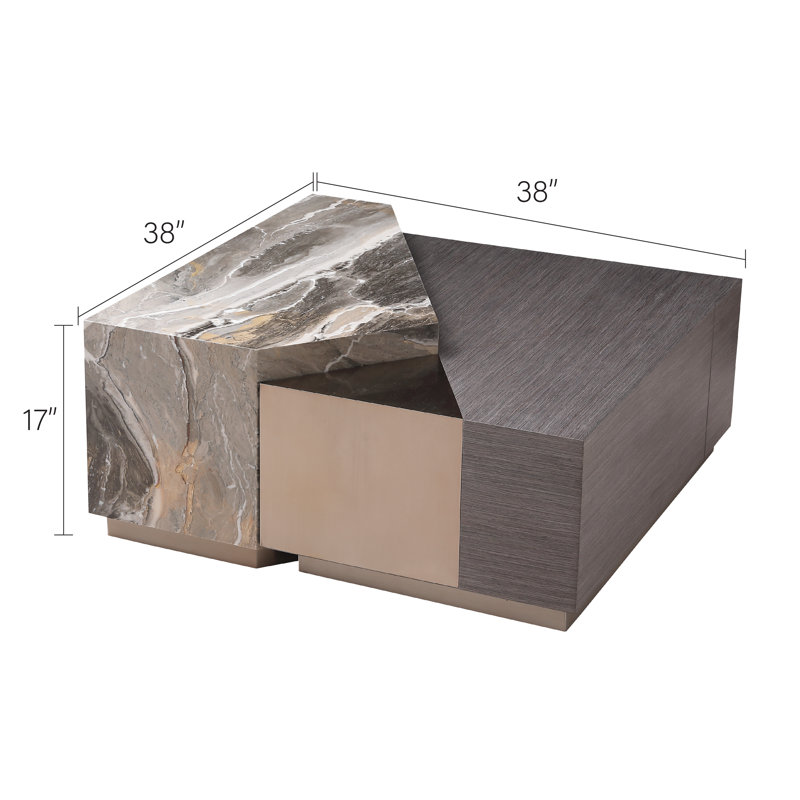 Misty Marble Top Single Coffee Table
