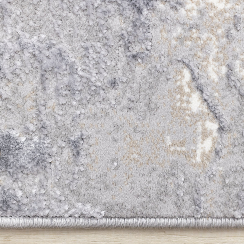 Tapis moelleux et antidérapant Zephyr, Rectangle 5 pi 3 po x 7 pi 7 po