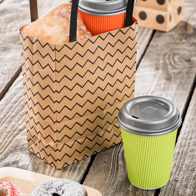 Paper Food Bag, 10" H x 6.75" W x 12" D
