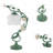 20" Ceramic Rose Table Lamp With Switch