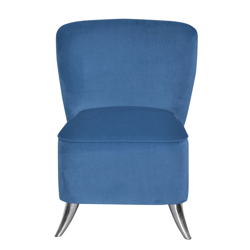 Pepi Upholstered Slipper Chair, Blue