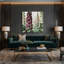 Art mural sur toile Botanical Hollyhock-1499140404