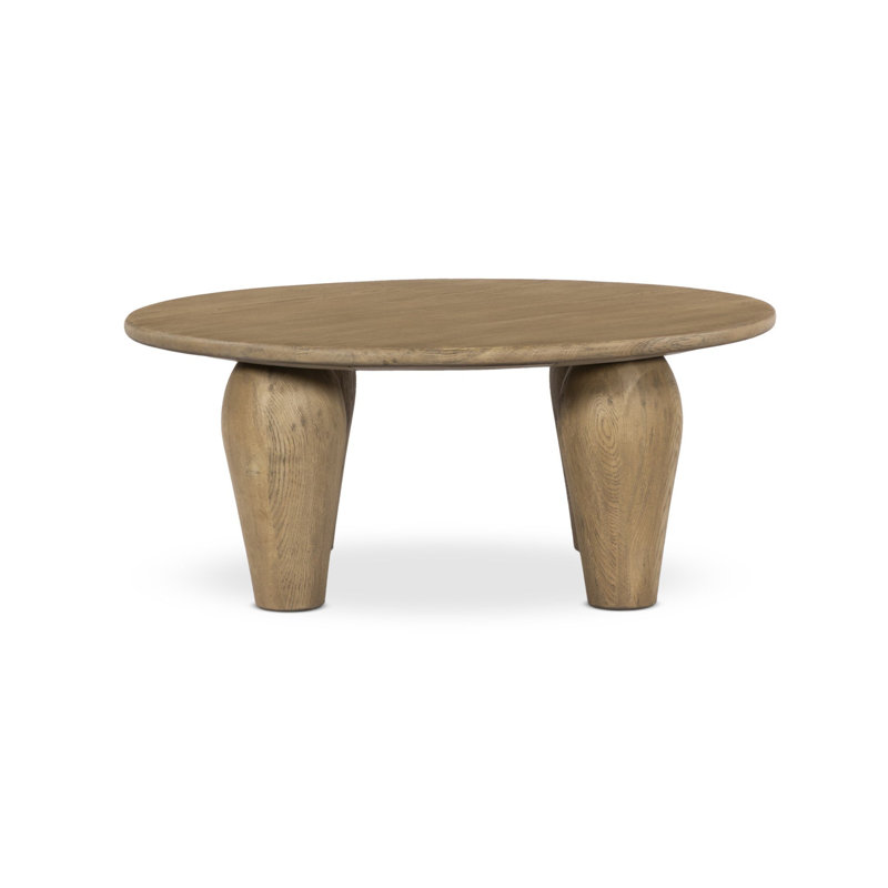 Maricopa Solid Wood Coffee Table, Medium Brown, 16" H x 38" L x 38" W