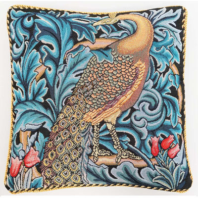 Cushion Cover-ART-William Morris The Peacock