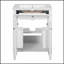Meuble-lavabo de 24 po avec portes à fermeture douce, organisateurs et lavabo en céramique pour les espaces compacts-2043348581