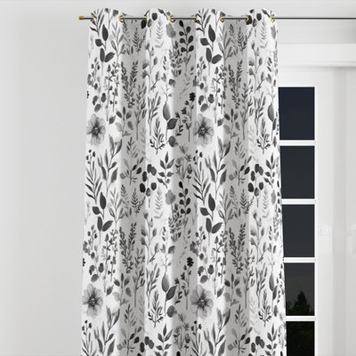 Rideaux à motif floral - Rideau à œillets Azazel - 1 panneau