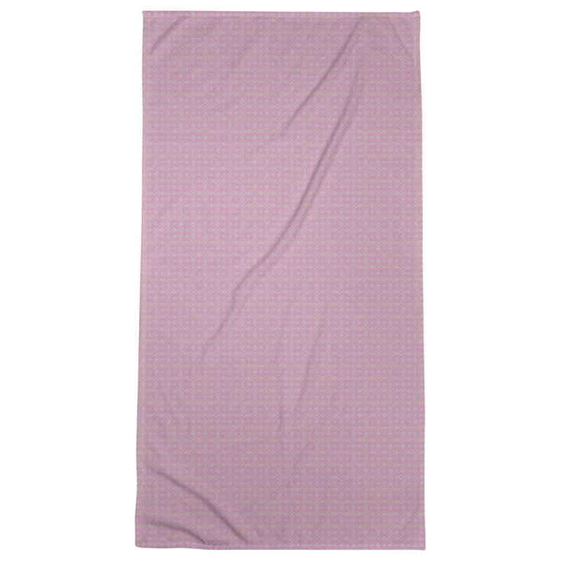 Serviette de bain napperon, Rose/vert