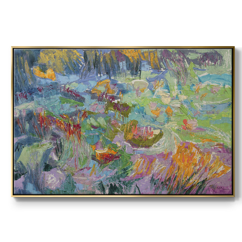 Prière du matin, toile de qualité supérieure, prête à être accrochée, Toile avec cadre flottant or