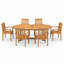 Ensemble repas d'extérieur pliable 7 pièces