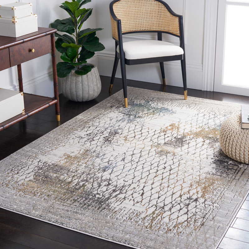 Aicia Air Performance Geometric Rug, Rectangle 5'5" x 7'7"