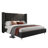 Addesyn King Black Upholstered Platform Bed-1687847668-1687847671