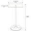 Bauder Glass Top Metal Base Dining Table-15848409
