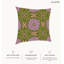 Coussin décoratif intérieur / extérieur en polyester à carreaux rétro