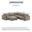Canapé modulaire de coin modulaire de 110 po à assise profonde et repose-pieds avec rangement-1781778164-1781778165