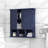 Minimalist style bathroom wall cabinet with 2 doors and adjustable shelves-71780608