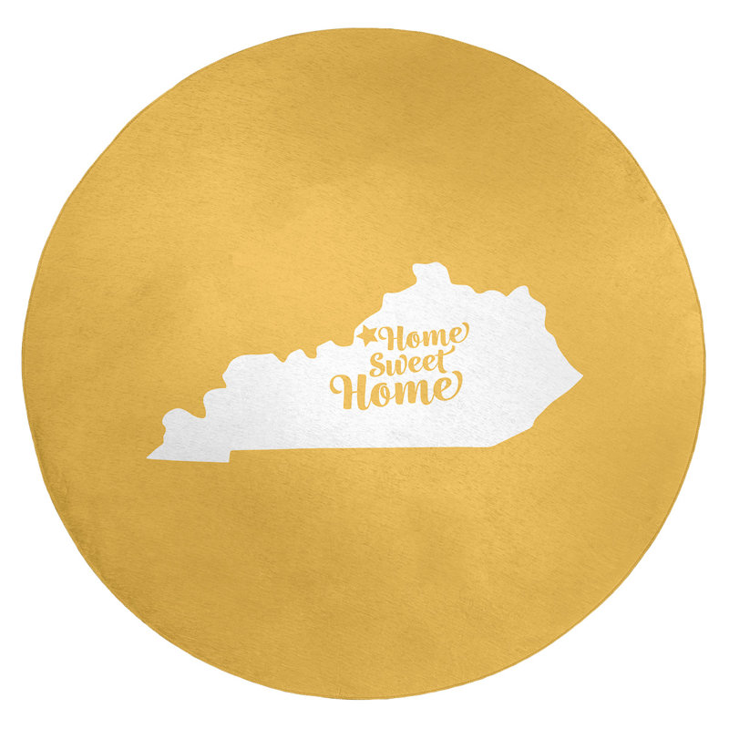Tapis en poly-chenille louisville à la maison, Rond 5 pi