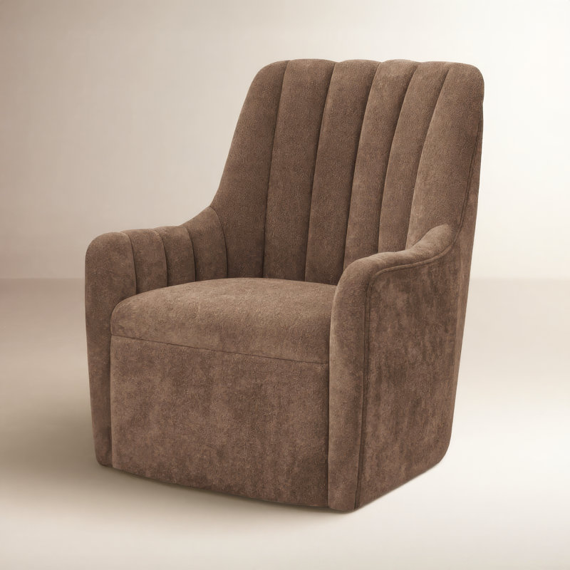 Chaise pivotante Sutton Cool, Brun froid