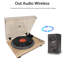 Tourne-disque à courroie CrosAudio Vintage avec sortie Bluetooth et cartouche AT-3600L