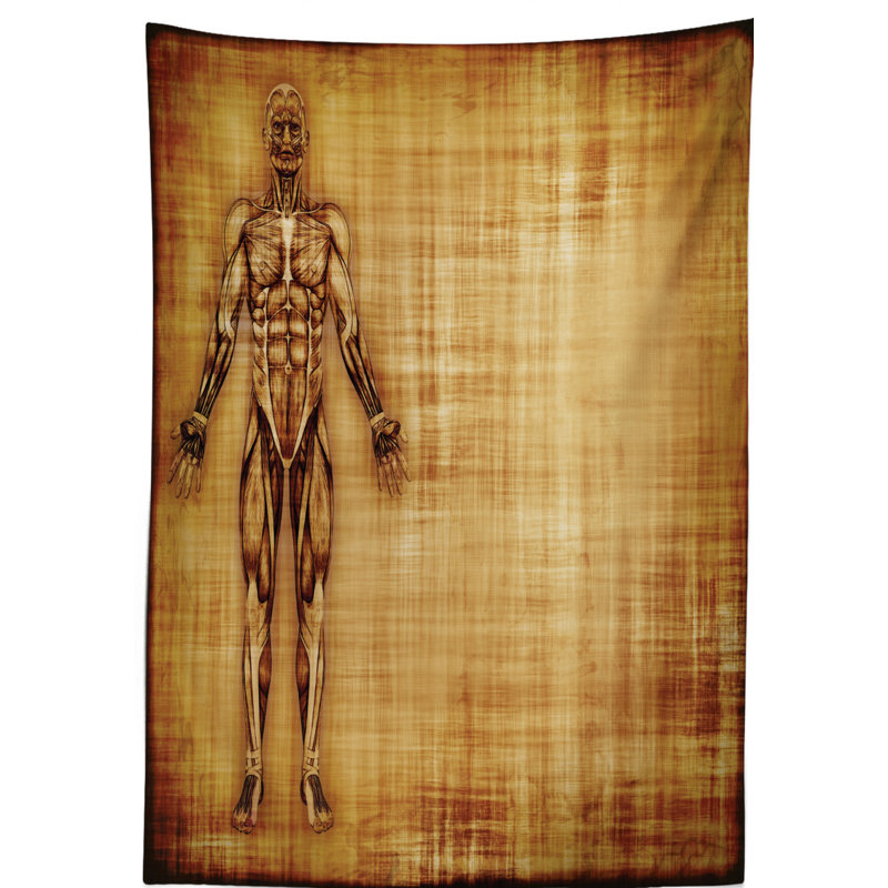 Human Anatomy Tablecloth, 70" L x 52" W