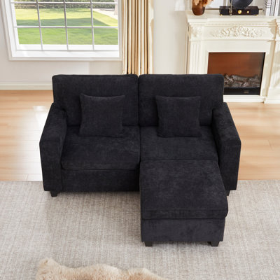 L Shaped Modular Sectional Sofa With Ottoman