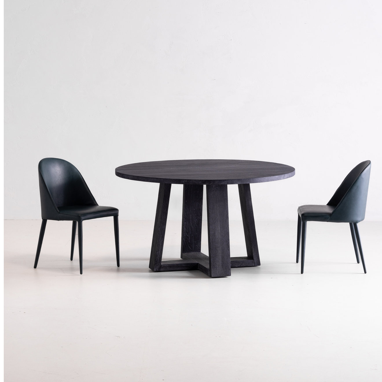Brennon Dining Chair, Dark Teal Faux Leather