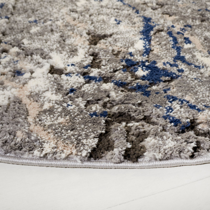 Dorilal Performance Abstract Rug, Round 6'7"