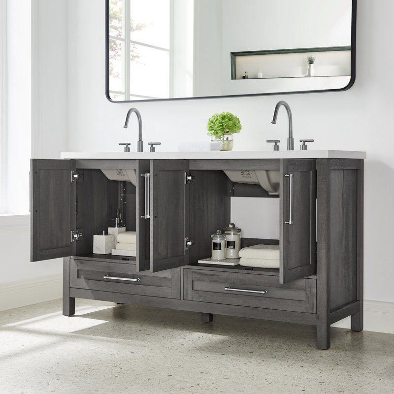 Catrine 60" Double Bathroom Vanity Set