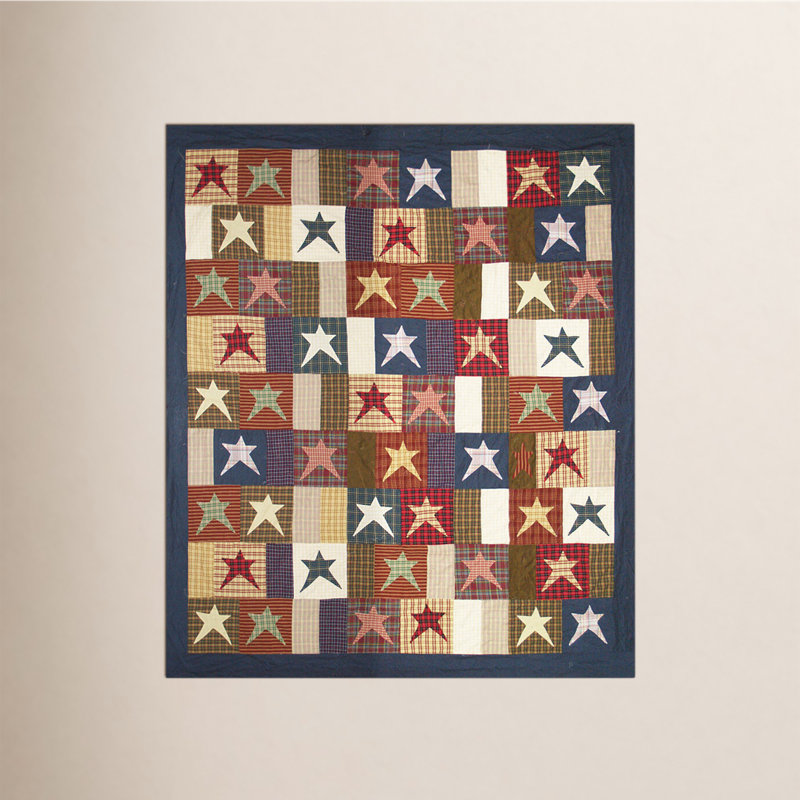 Eugen Rustic Cotton Patchwork Quilt, Queen Quilt