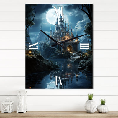 Horloge murale moderne Castles Enchanted Twilight I