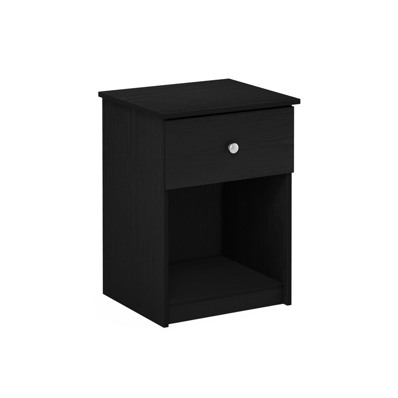 Agnello 17.72'' W Nightstand, Black Oak, Individual