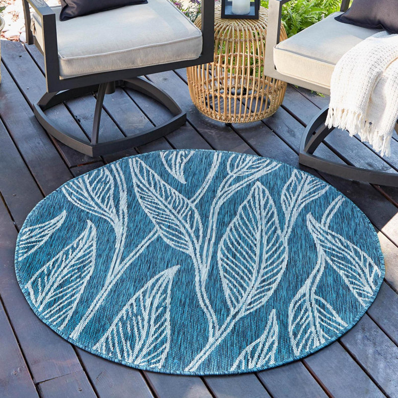 Tapis bleu sarcelle Yvelines, Rond 13 pi