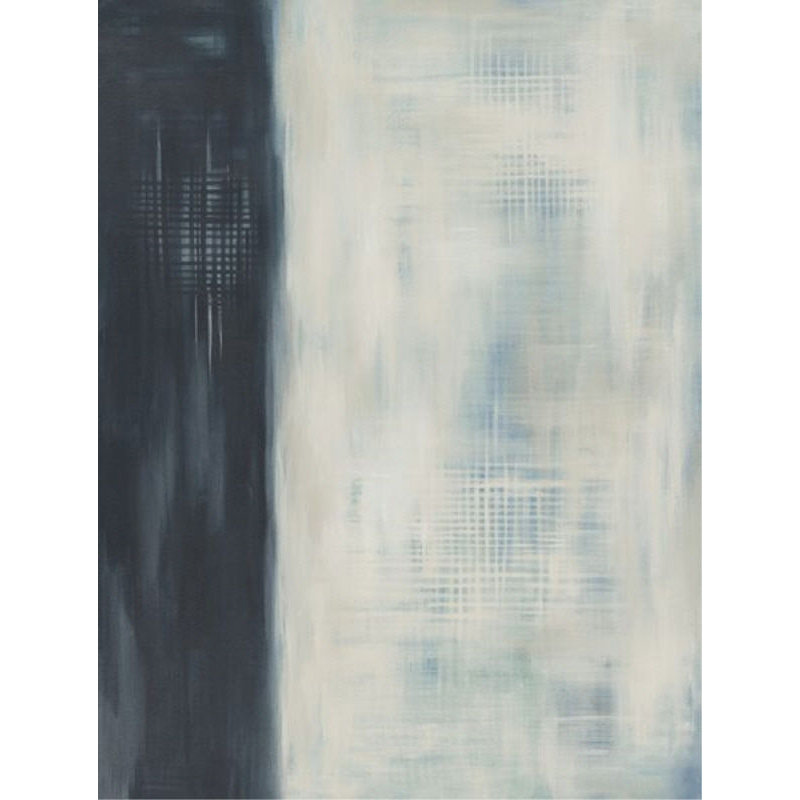 Ebony & Ivory Print by Barclay Butera, Glass Coat, 53" H x 40" W x 1.5" D