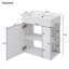 Ensemble de meuble-lavabo simple 21,6 po avec plateau en céramique Torkelson-2091632337