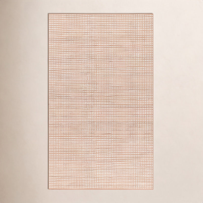 Tapis d'extérieur rose géométrique tissé à la main 5 pi x 7 pi 6 po Momeni Caicos, Rectangle 5 pi x 7 pi 6 po