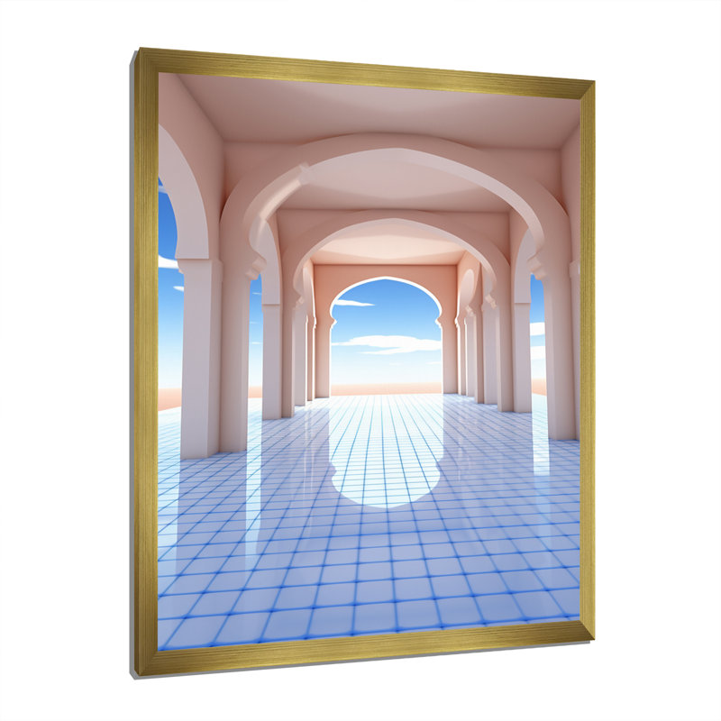 Architecture Of Infinity Futuristic Geometry - Modern Geometric Canvas Wall Art, 40" H x 30" W x 1.5" D