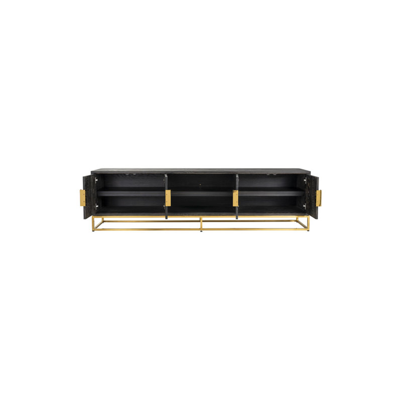 Blackbone Media Console, Black/Gold, 79"