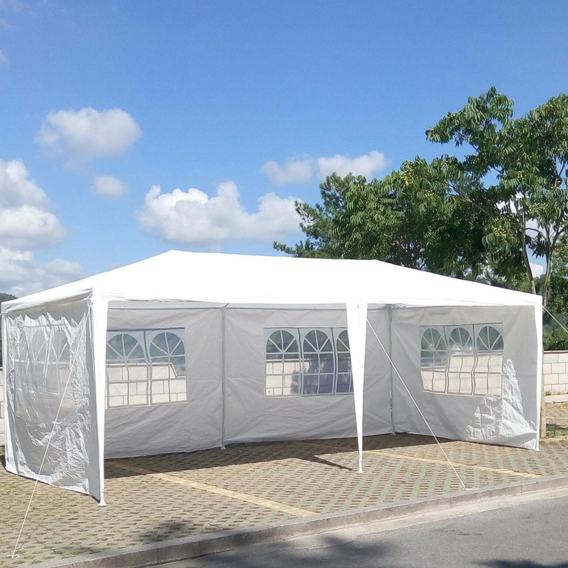 10x20' Canopy Tent For Gatherings With 6 Removable Sidewalls & Weather Resistance Parties Feature