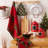 Cotton Plaid Waffle Kitchen Towel Linen Set