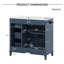 Freestanding Standard Single Vanity Bathroom Vanity With Top
