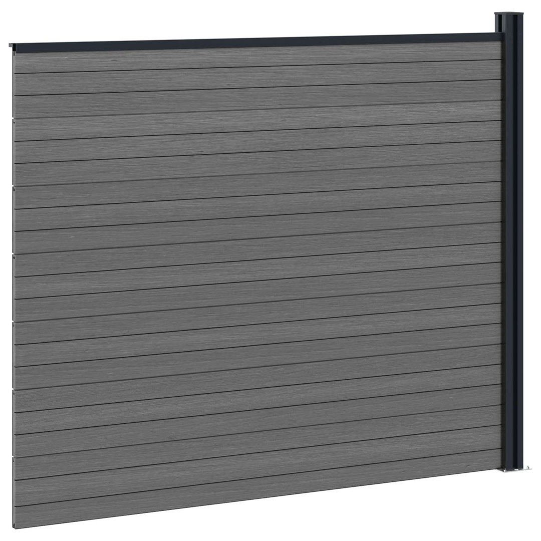 Vidaxl Fence Panel WPC Garden Barrier Edging Fencing Multi Colours Multi Sizes