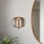 Lustre 9-in White dimmable LED Wall Sconce-1923978504