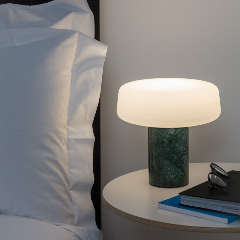 Solid LED Table Lamp, Serpentine Green, 9W