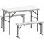 4 - Person Wicker Patio Dining Set Rectangular Table