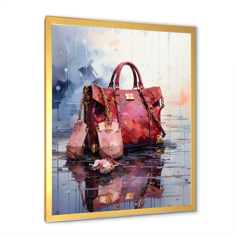 In Style Fashion, impression sur toile, Cadre doré simple, H 32 po x l 24 po x P 1 po