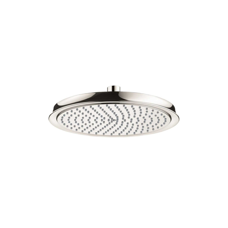 hansgrohe Raindance Classic Showerhead 240 1-Jet PowderRain, 2.5 GPM, Polished Nickel