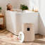 Chauffe-serviettes de luxe pour salle de bain 18 L avec affichage à DEL et arrêt automatique brun-121162920