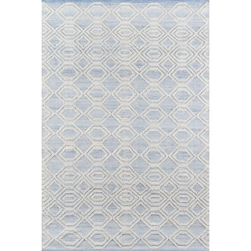 Blue Geometric Area Rugs You'll Love | Wayfair