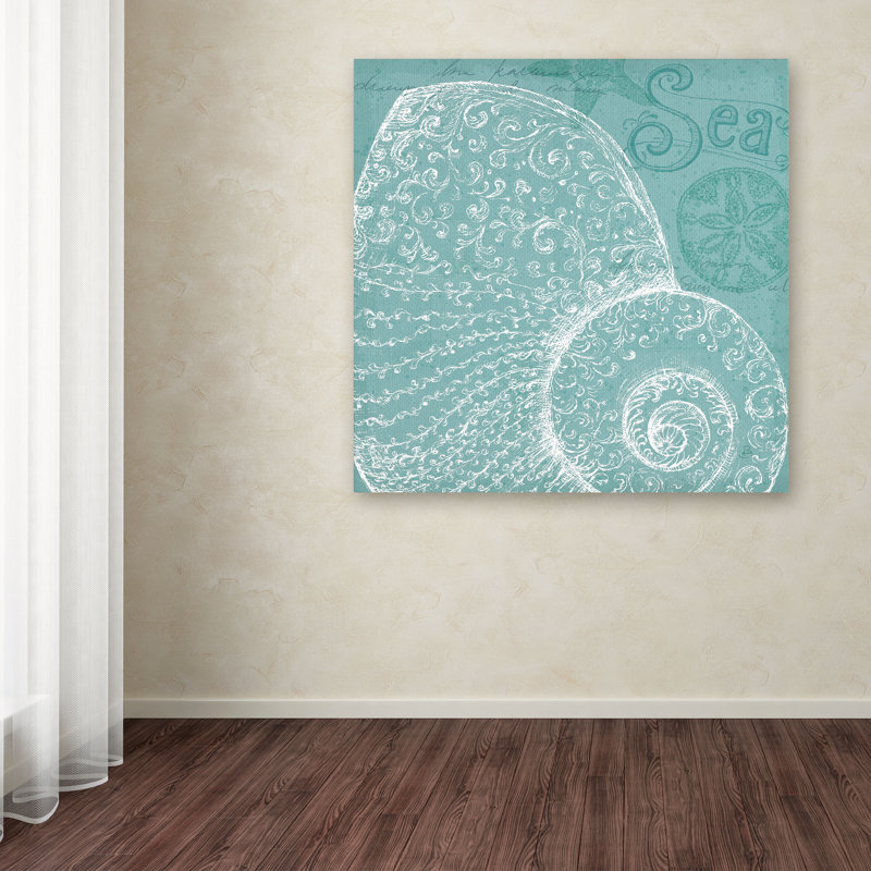 Mahaffey «Aqua Treasure IV» par Daphne Brissonnet, impression sur toile tendue, H 14 po x l 14 po x P 2 po