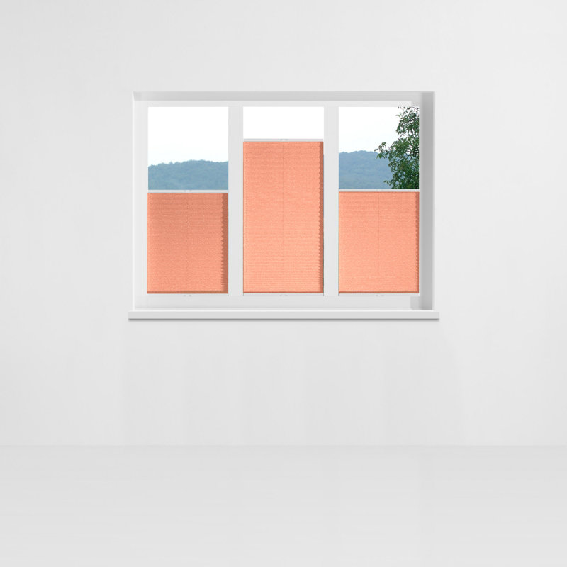 Affoux Cordless Opaque Pleated Blind, Pink, 100 x 130cm